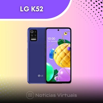 LG K52 oferece uma experiência única entre os melhores celulares da LG com sua tela vibrante e desempenho confiável