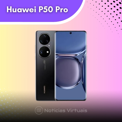 Sofisticação e inovação redefinidas no Huawei P50 Pro – o ápice dos celulares Huawei.